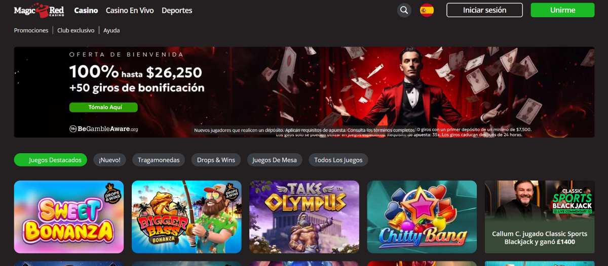 MagicRed casino en línea