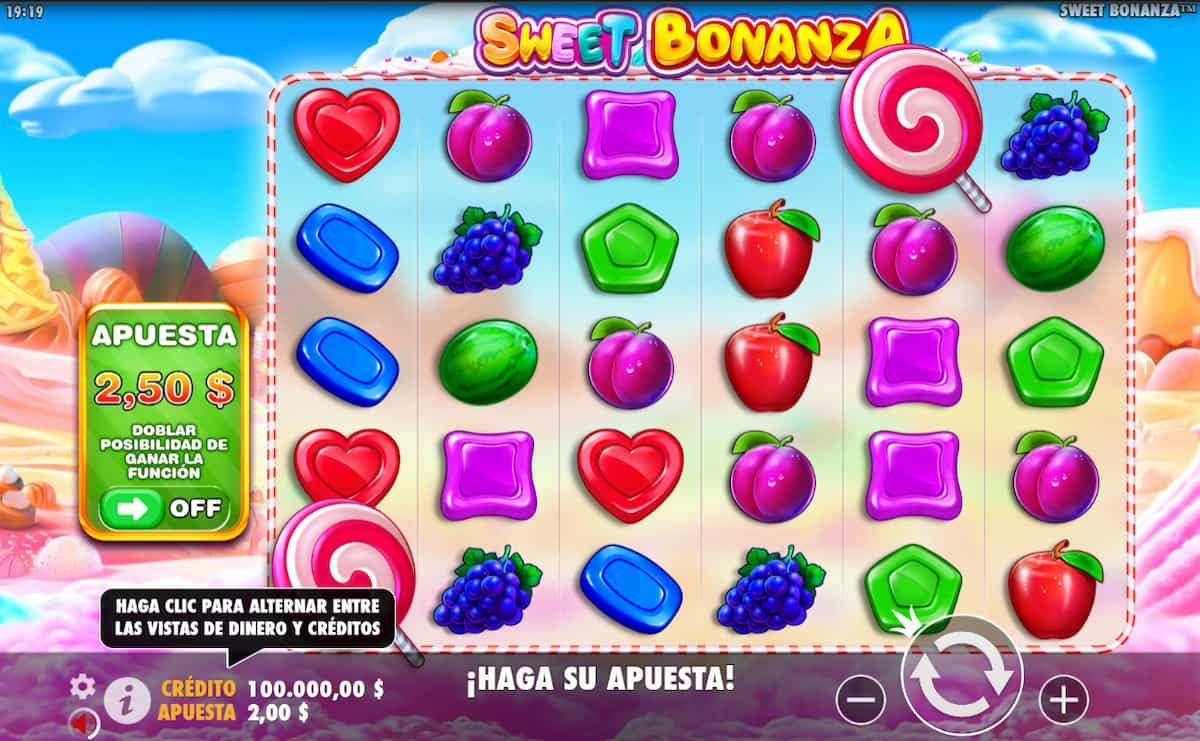 Sweet Bonanza en el casino en linea de Sportuna